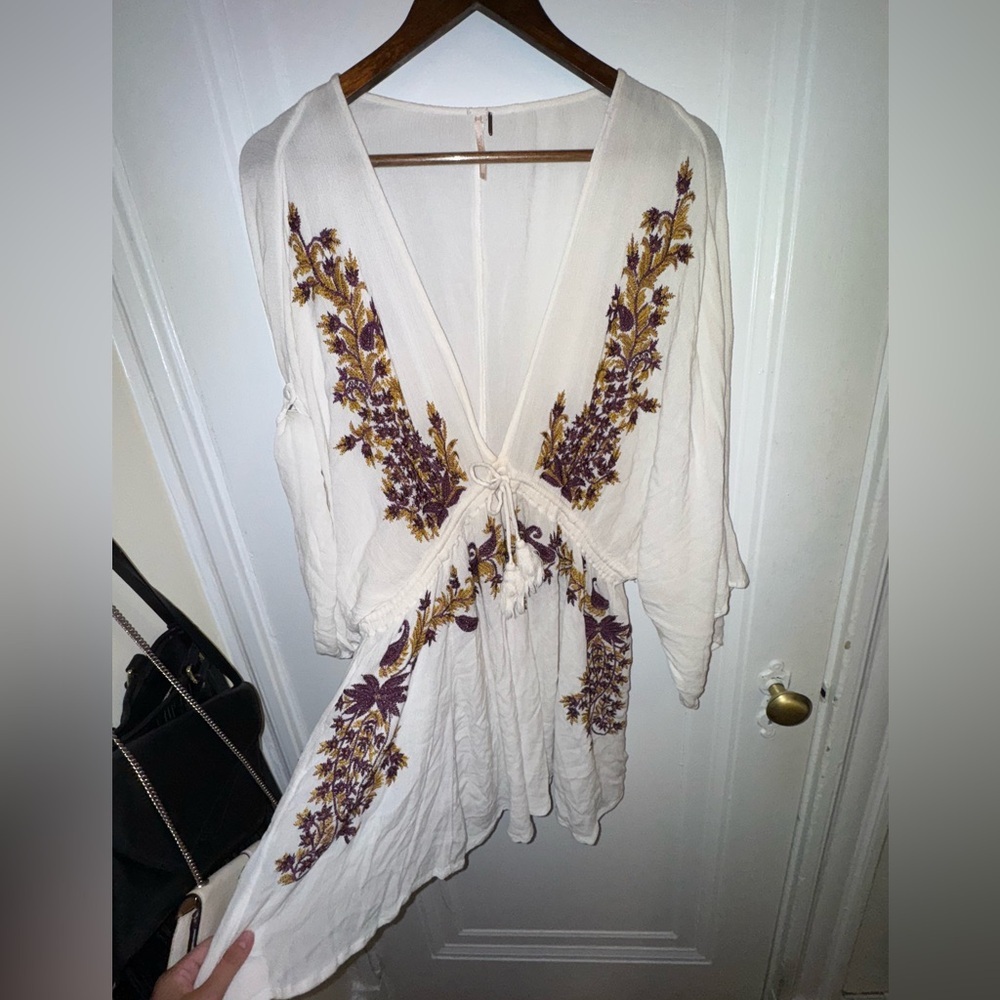 NWOT - Free People Floral Embroidered Dress